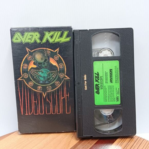 Overkill Videoscope VHS Heavy Metal Rock Thrash Horrorscope US 1991 NTSC Rare!